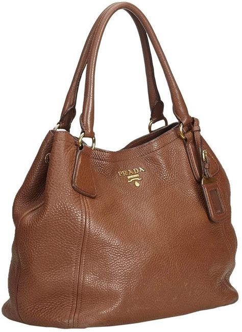 prada handbag brown leather|prada women's purse.